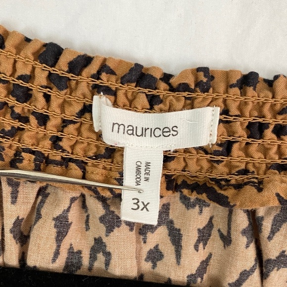 Maurices Leopard Print Women's Top 3X - Picture 4 of 9
